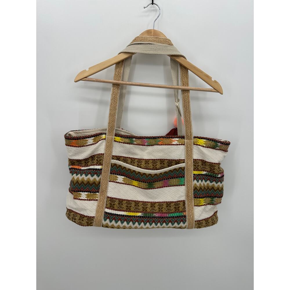 Boho Tote Woven Beach Vaca Resort Bag Tassels Aztec Summer Baby Bag